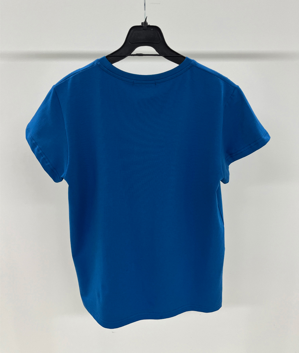 반팔 티셔츠 네이비블루 색상 이미지-S1L47