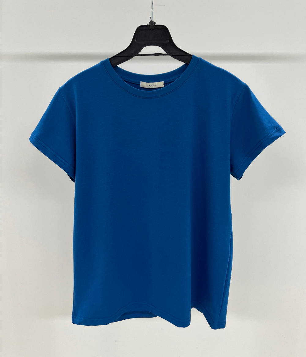 반팔 티셔츠 네이비블루 색상 이미지-S1L45